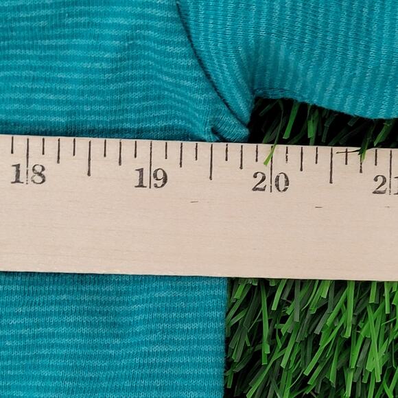 Vintage 90s MOD Stripes Blank Shirt S/M 20x28 Blue USA - Picture 12 of 13